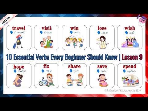 10 Essential Verbs Every Beginner Should Know | Lesson 9