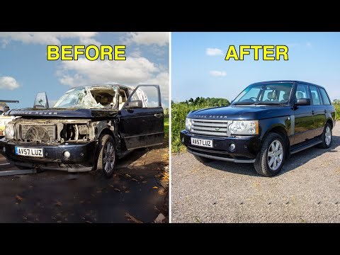 FULL BUILD - Rebuilding a crash-damaged Range Rover