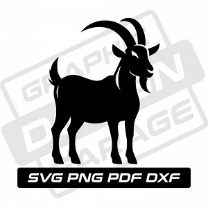 Goat Svg - Pdf - Png - Dxf - Farm Animal - Goat Silhouette - Commercial Use - Goat Gift - Billy Goat - Clip Art - Instant Download - Kid - Etsy