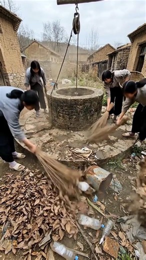 Village dirty well to peaceful water place 💧✨. #beforeandafter #shorts #asmr #cleaning