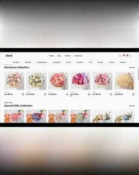Rate this flower shop UI 1–10