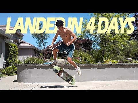 Learning How To Do A KICKFLIP | Landing First Kickflip Progression