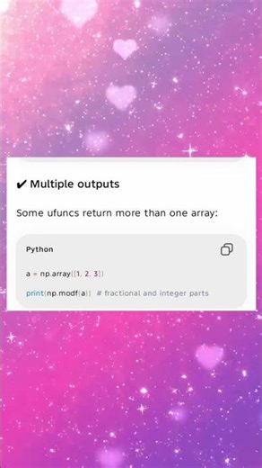 IT25201 UNIT 2 Universal function python #universal#function#python #live #instagramreels