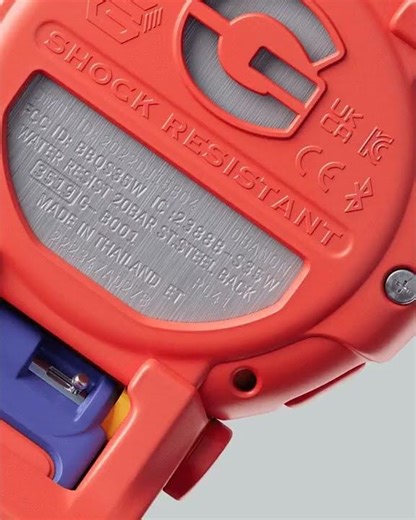 Have a look at Konstantin Datz's take on the colorful G-B001MVE-9ER Casio G-Shock Evolution Limited