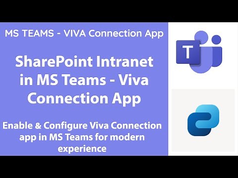 MS Teams - Viva Connections to enable company's Intranet in MS Teams