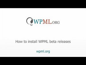 How to install WPML beta releases