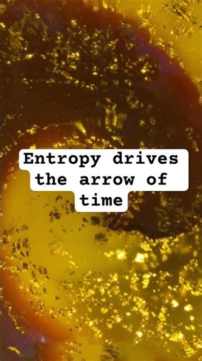 Entropy drives the arrow of time