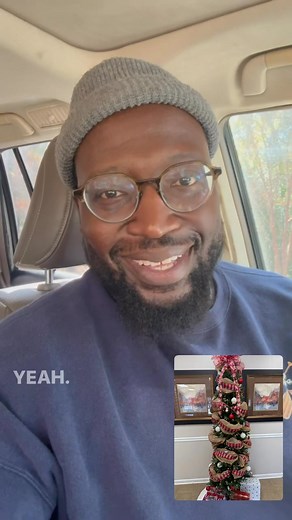 This the kind of tree that makes you hide the Dollar Store ornaments. She said, ‘Not in my branches, sir’ #christmas #christmastree #fancy | Comedian Mike Goodwin