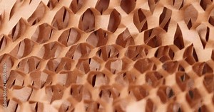 Decorative craft paper with cuts for packaging and decoration, decorative paper close-up is used to decorate flowers and other gifts