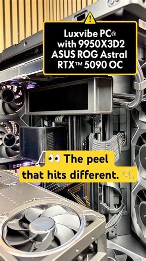 RTX 5090 Install + SATISFYING Peel 😮‍🔥 | 9950X3D2 Build #soundeffects
