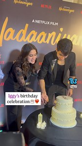 Ibrahim celebrated his birthday by cutting cakes at the Nadaniyaan premiere launch❤️👀 | Buzzzooka Scrolls