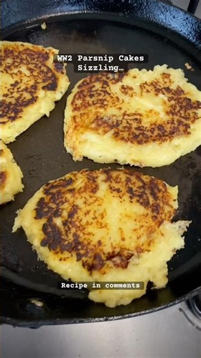 WW2 Parsnip Cakes Sizzling - Recipe in comments #recipe #food