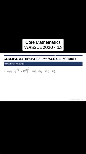 Like and share … hope you got the answer right before looking at the solution. #learnontiktok #mathematics #coremaths #tv3 #gtv #ghone #fypシ #viralvideo