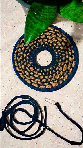 How to Make a Mat with Rope | No Loom DIY Rug Tutorial🧷🧶 #aesthetic