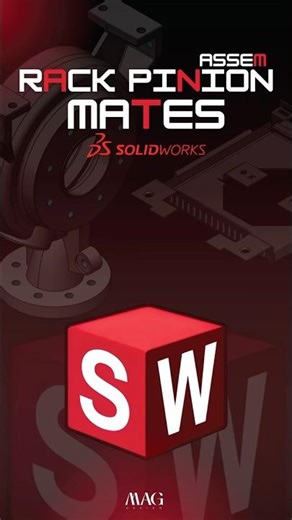 Solidworks Rack Pinion Mates In Assembly #solidworks #cad #cadsoftware #cncsoftware