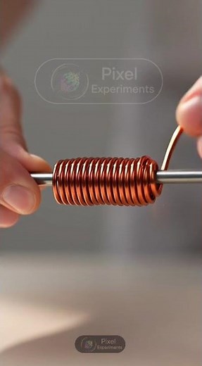 Turn a Nail into a Magnet in 30 Seconds! 🧲 Simple Electromagnet Experiment