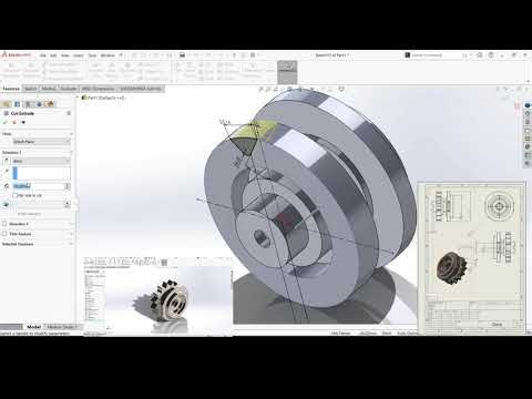 SolidWorks: 316 Stainless Rotary Hub Design (Revolve & M2 Threads) 🔩