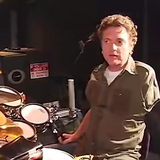 Rick Allen showing his custom set up to accommodate playing with one arm | Drum History Podcast