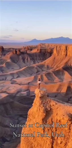 Sunset at Capitol Reef National Park, Utah