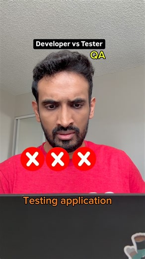 Ajit on Instagram: "Developer vs tester [Job Memes, Jobs, Corporate, Corporate Life, Memes, Testing, Developer Memes, QA Life, Bug Life, IT Humor, Work Life, Agile Problems, Software Testing, Dev vs Tester] #corporatememes #itmemes #theofficememes #officejokes #itlife #itjokes #itindustry #corporatelife #corporate #theoffice #reels #reelsinstagram #relatable #trending"