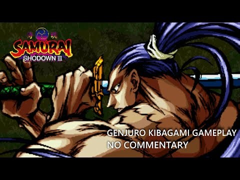 Samurai Shodown III: Genjuro Kibagami Gameplay - Long Play, No Commentary