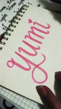 Hand Lettering a Name #handlettering