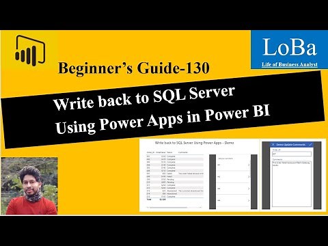 Power BI Write Back to Database | Write Back Query | Using Power Apps in Power BI| User Input in PBI