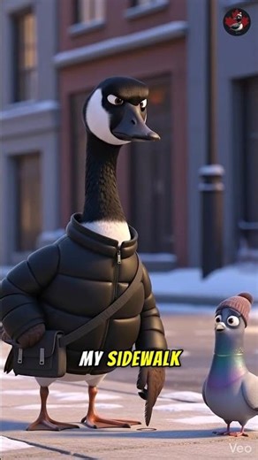 🪿 Canada Goose DEMANDS Right of Way from Pigeon in Toronto! 😂🐦 #Shorts #TorontoMemes