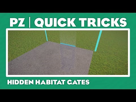 How to hide habitat gates! | Planet Zoo: Quick Tricks