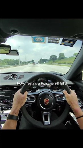Test driving a Porsche after a major service at ThePorscheLover. 🔧🏁