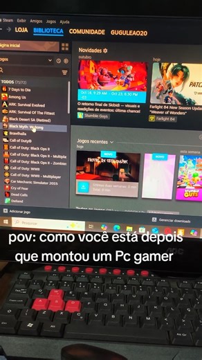 depois que MONTEI um PC GAMER #shorts #pcgaming