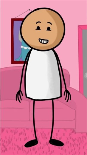 He Argued With Himself 😂 | Sticky Shorts #animation #funnyanimation #funnycartoon #funny#shortsfeed