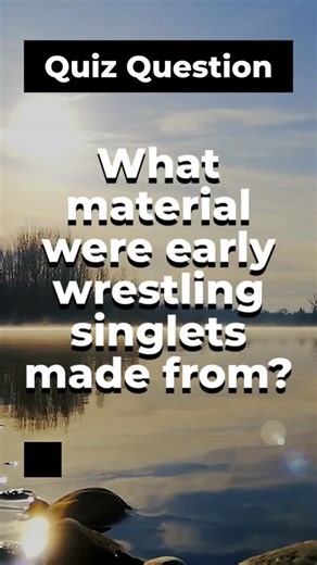 Wrstlr on Instagram: "Guess what early wrestling singlets were made of! Discover the evolution! Click the link in our bio to shop now! 🛍️ #WrestlingTrivia #SingletEvolution #WrestlingGear #SportsHistory #WrestlingLife #WrestlingFans #WrestlingCulture #WrestlingCommunity #WrestlingUniforms #WrestlingHistory"