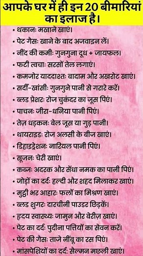 “Ghar Mein Hi 20 Bimariyon Ka Instant Ilaaj 😱💯 | Home Remedies You Must Know!”