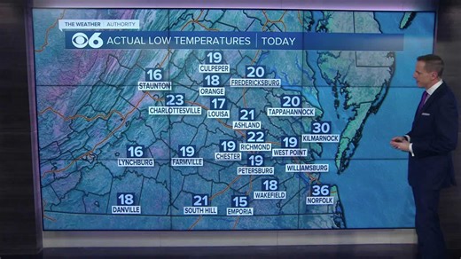 Sunny and chilly, less windy today