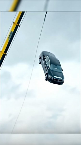 This Car Was Dropped From the Sky… The Impact Is Insane! 🚗💥