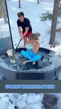Walking on Thin Ice Gone Wrong! 🧊😱 Frozen Lake Challenge | Viral Shorts