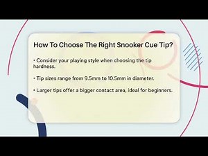How To Choose The Right Snooker Cue Tip? - Billiards Hustlers