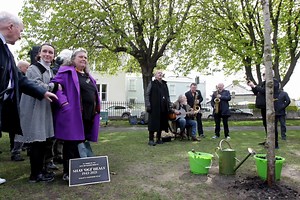 Johnny Logan performs What's Another Year in park for late pal Shay Healy