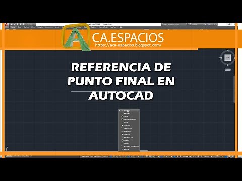 COMO UTILIZAR LAS REFERENCIAS EN AUTOCAD DE PUNTO FINAL (OBJECT SNAP (OSNAP) ENDPOINT)