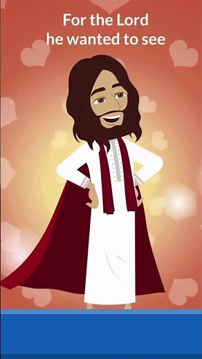 Zacchaeus Song 🎵 - Zacchaeus was a Wee Little Man | Sunday School Songs | #shorts