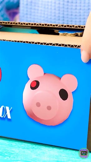 We Built a #Roblox DIY Piggy Bank 😳🔥 #craftquest Paper Game Hits