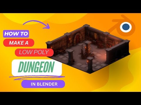 HOW make a LOW POLY dungeon in BLENDER