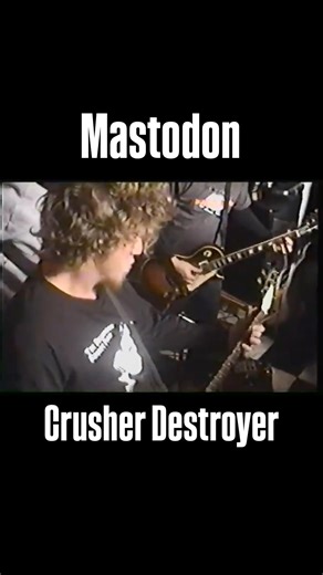 T on Instagram: "“Crusher Destroyer” by Mastodon in the early 2000’s • Video from @vveedian • #mastodonrocks #mastodon #sludge #sludgemetal #atlanta #brenthinds"