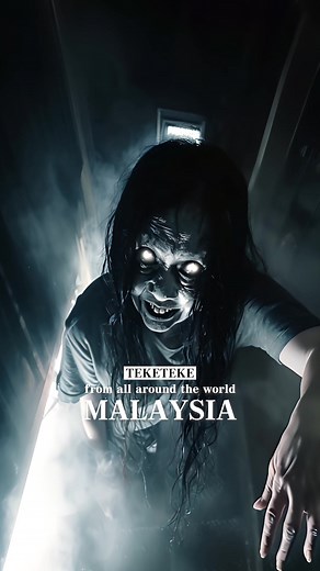 “Teke Teke” is a ghost from Japanese urban legends, depicted as a woman cut in half by a train. She moves quickly using her hands and elbows, making a “teke teke” sound. #urbanlegend #teketeke