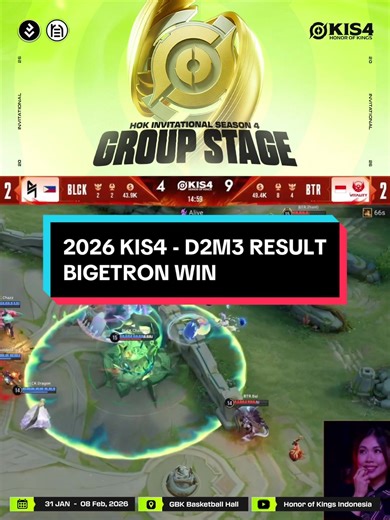 [2026 KIS4 - GROUP STAGE D2M3 RESULTS] Harinya tim Indonesia, setelah DMT dan KAGE, @bigetronesports juga gak mau kalah tumbangkan sang juara PKL Fall BLCK dengan skor sengit 3-2!😎 🏆 KIS4 🗓️ : 31 Jan - 8 Feb 2026 📍 : GBK Basketball Hall Jakarta Indonesia 🎁 : $100,000 USD 🎥 Trusted by pros. Powered by @renevents.official. Let’s take your event live #keREN #ALWAYSkeREN Follow us and we guarantee you’ll get the latest information about eSports! ➖➖➖➖➖➖➖➖➖➖ Instagram : @levelupid_ Tiktok : leve