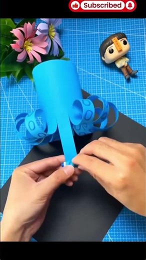 How to make paper craft Octopus 🐙 #shorts #octopus #papercraft