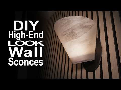 Designer Bathroom Lighting on a Budget | $8 DIY Sconces