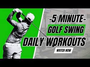 BEST 5 MINUTE @ HOME STRENGTH WORKOUT for GOLFERS: Strength, Flexibility, Mobility, Stability