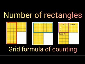 Number of rectangles | Counting of rectangles by grid formula | Fast calculation tricks | Maths